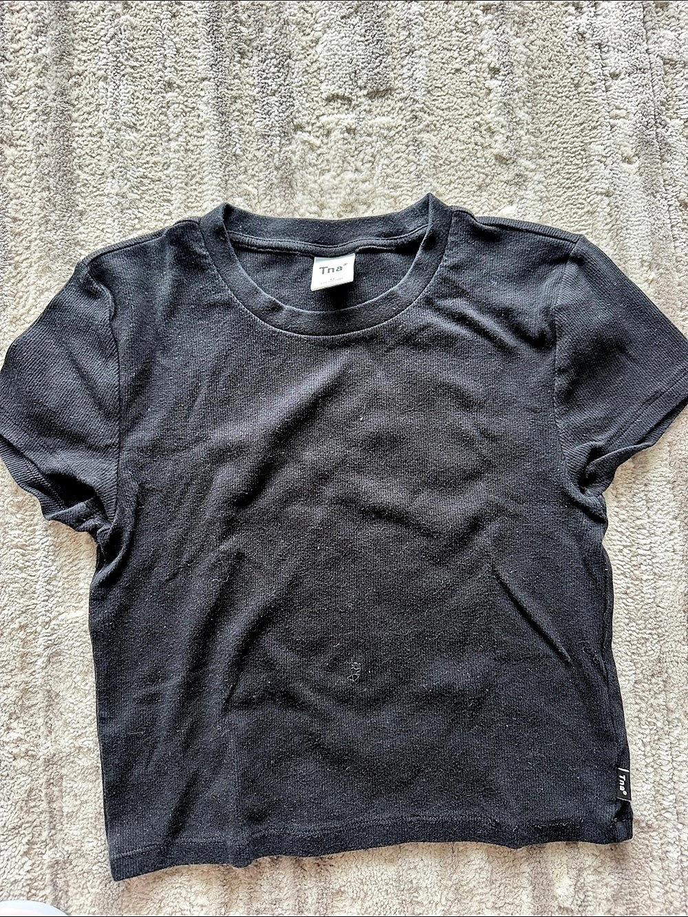TNA Cropped Black Shirt